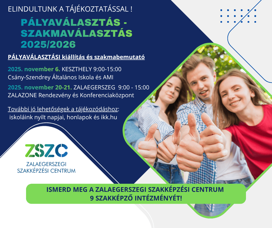 Pályaválasztás, Szakmaválasztás 2025/2026