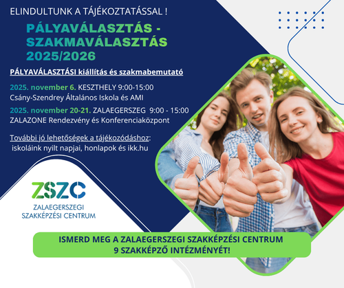 Pályaválasztás, Szakmaválasztás 2025/2026